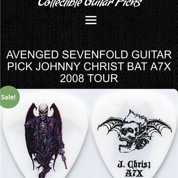 A7x Johnny Christ Guitar Pick and XFest VIP Festival Tee Huntington WV - Picture 6 of 12